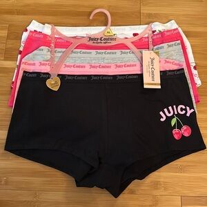 Juicy Couture 5-Pack Shorties Underwear Cherries